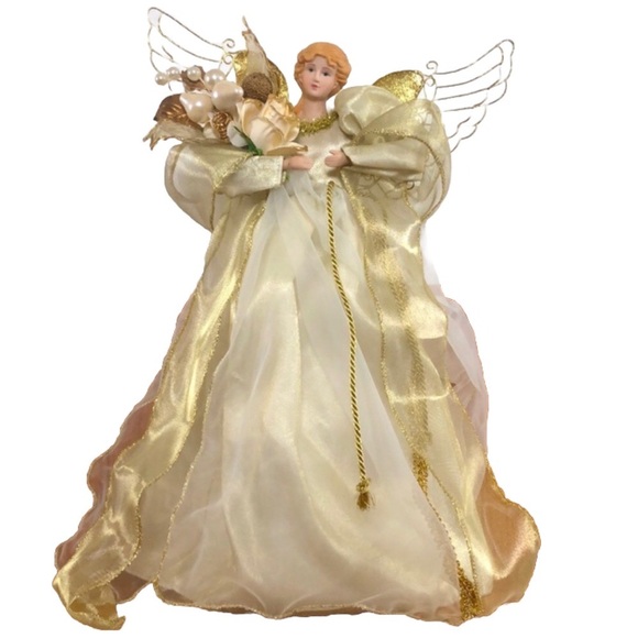 Other - Gold 16” Angel tree topper or decor